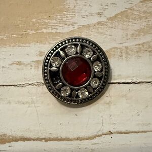 Silver and Red Ginger Snap